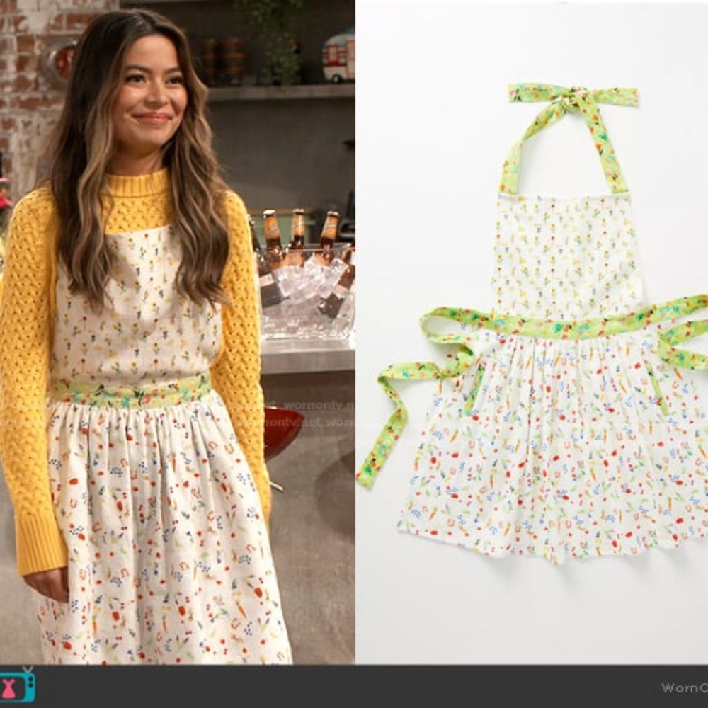 Anthropologie Apron, Appoline Floral Print, Bohemian, Boho Chic French Farmhouse - Picture 3 of 6